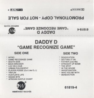 Daddy D ‎- Game Recognize Game (Promo)